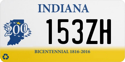 IN license plate 153ZH