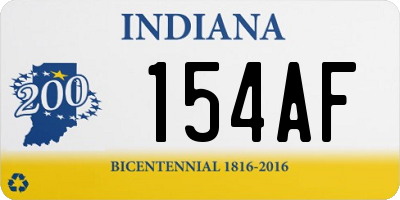 IN license plate 154AF