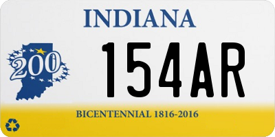 IN license plate 154AR