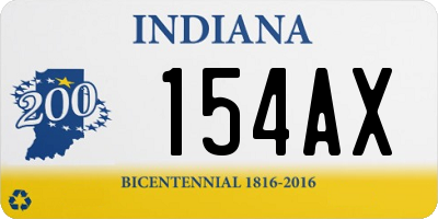 IN license plate 154AX