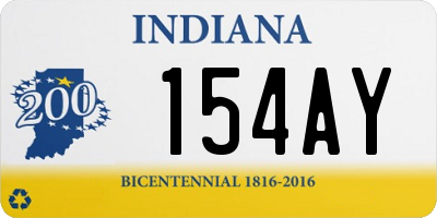 IN license plate 154AY