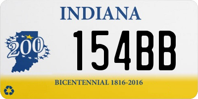 IN license plate 154BB
