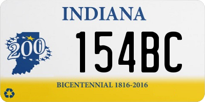 IN license plate 154BC