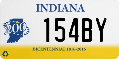 IN license plate 154BY