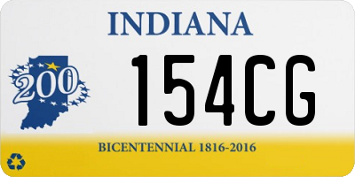 IN license plate 154CG