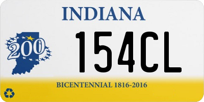 IN license plate 154CL