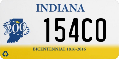 IN license plate 154CO