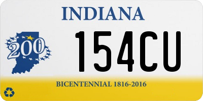 IN license plate 154CU