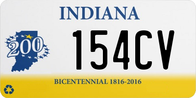 IN license plate 154CV