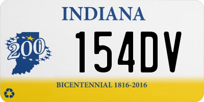 IN license plate 154DV