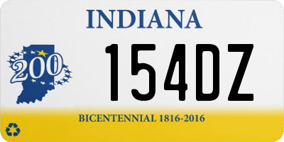 IN license plate 154DZ