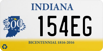 IN license plate 154EG