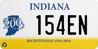 IN license plate 154EN