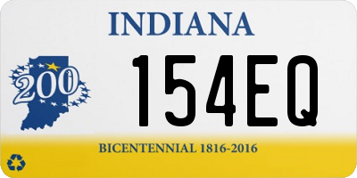 IN license plate 154EQ