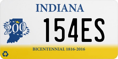 IN license plate 154ES