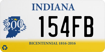 IN license plate 154FB