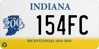 IN license plate 154FC