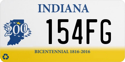IN license plate 154FG