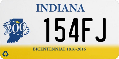 IN license plate 154FJ