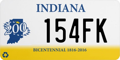 IN license plate 154FK