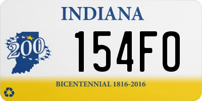 IN license plate 154FO