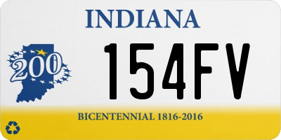 IN license plate 154FV