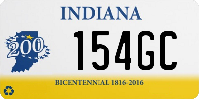 IN license plate 154GC