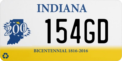 IN license plate 154GD