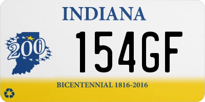 IN license plate 154GF