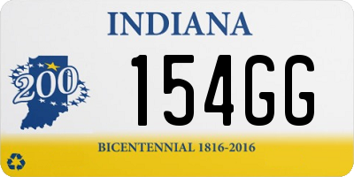 IN license plate 154GG