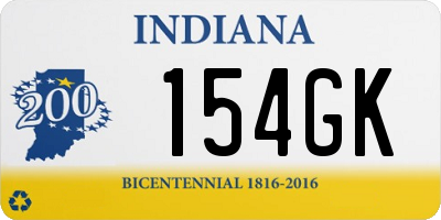 IN license plate 154GK