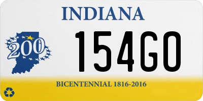 IN license plate 154GO