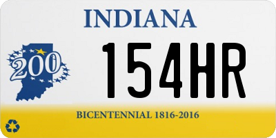 IN license plate 154HR