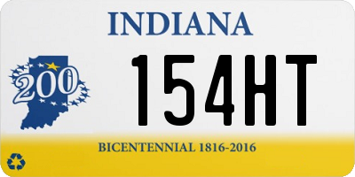 IN license plate 154HT