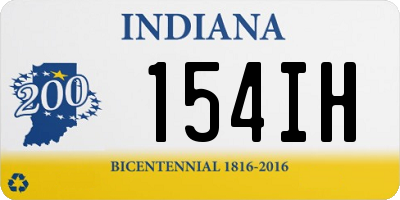 IN license plate 154IH