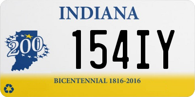 IN license plate 154IY
