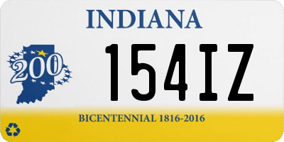 IN license plate 154IZ