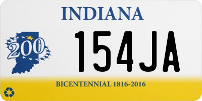 IN license plate 154JA