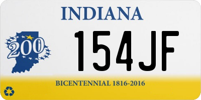 IN license plate 154JF