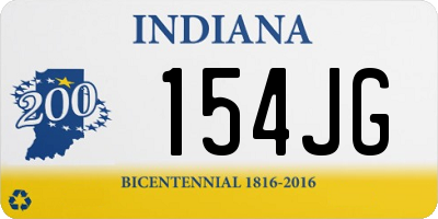 IN license plate 154JG