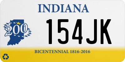 IN license plate 154JK