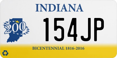 IN license plate 154JP