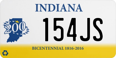 IN license plate 154JS