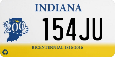 IN license plate 154JU