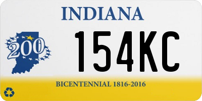 IN license plate 154KC