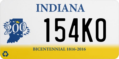 IN license plate 154KO