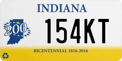 IN license plate 154KT