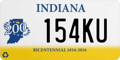 IN license plate 154KU