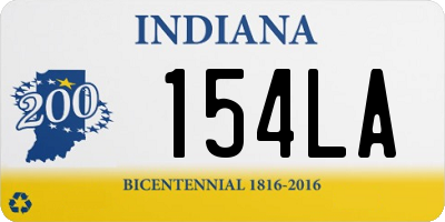 IN license plate 154LA