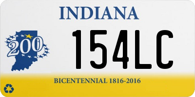 IN license plate 154LC